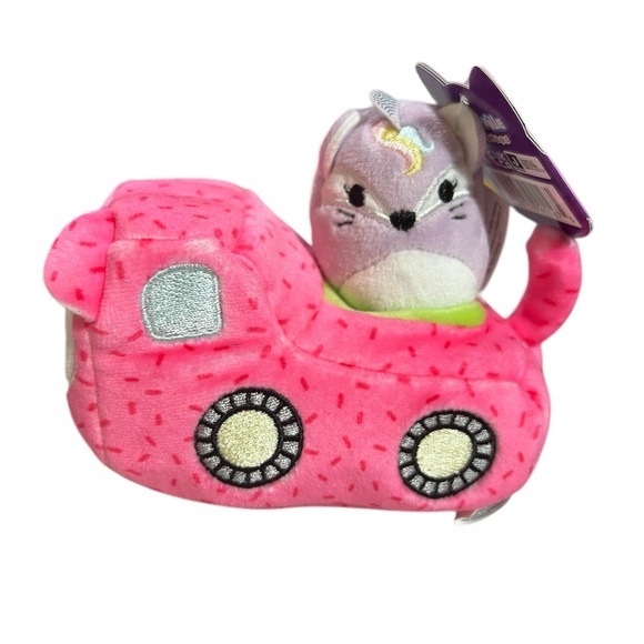 Squishmallows Squishville Mini-Squishmallow Fox And Hedgehog Vehicle, 2in - Picture 5 of 6